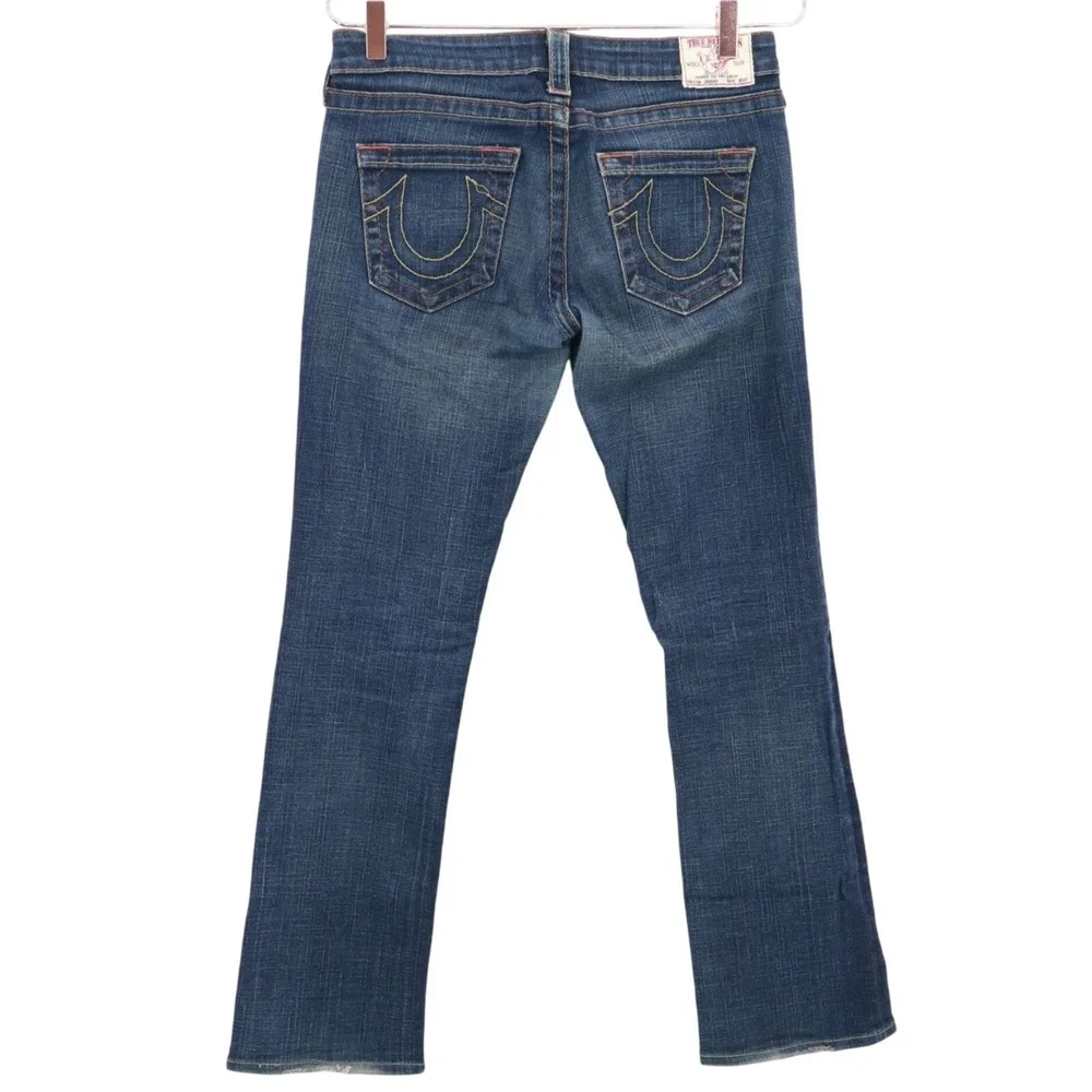 True Religion Johnny Jeans Womens 29 Blue Y2K Cowgirl‎ Western Rodeo Vintage